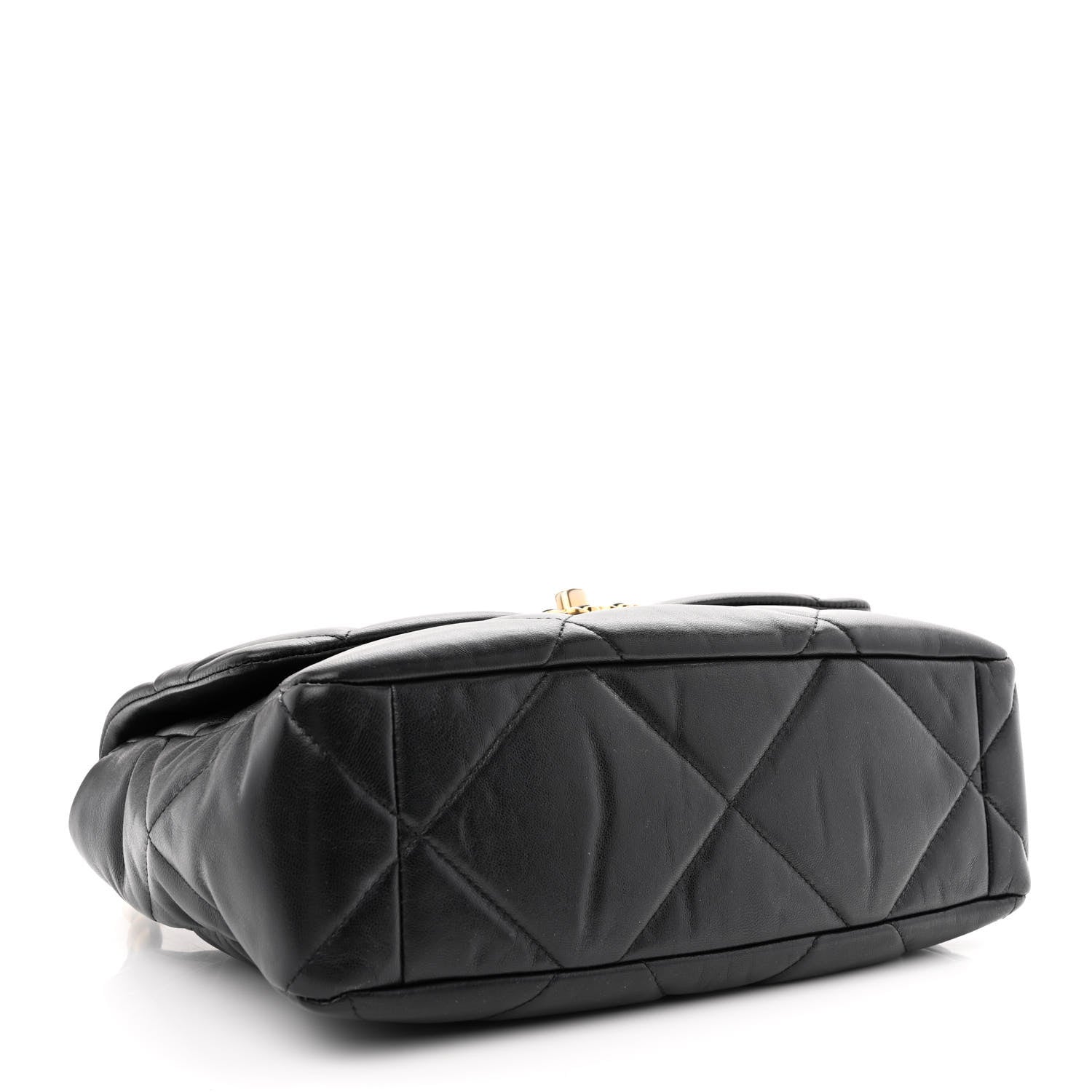 Chanel Goatskin Quilted Large Chanel 19 Flap Black 4 of 12