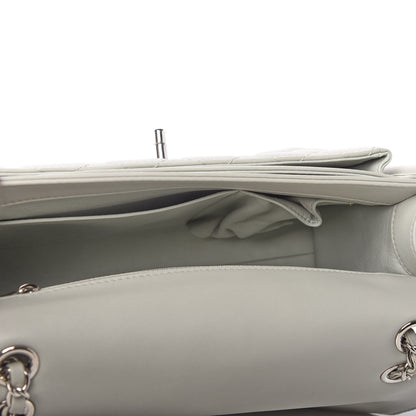 Chanel Lambskin Quilted Large Geometric Flap Grey 5 of 14