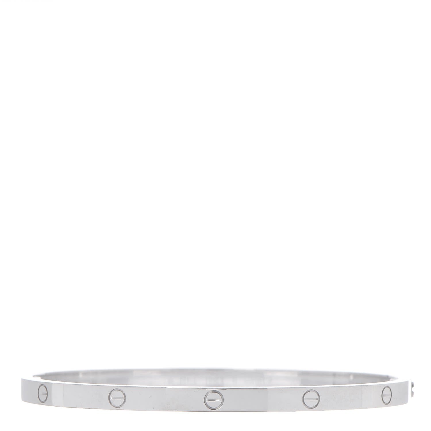 Cartier 18K White Gold Small LOVE Bracelet 17 1 of 6