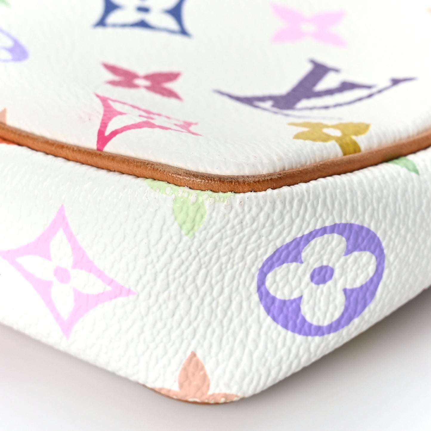Monogram Multicolor Pochette Accessories White