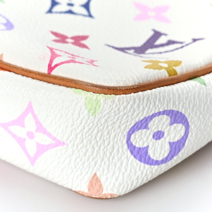 Louis Vuitton Monogram Multicolor Pochette Accessories White 10 of 10