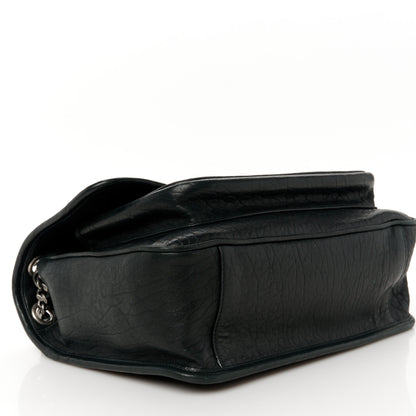 Saint Laurent Grained Lambskin Monogram Medium Niki Chain Satchel Black 9 of 10