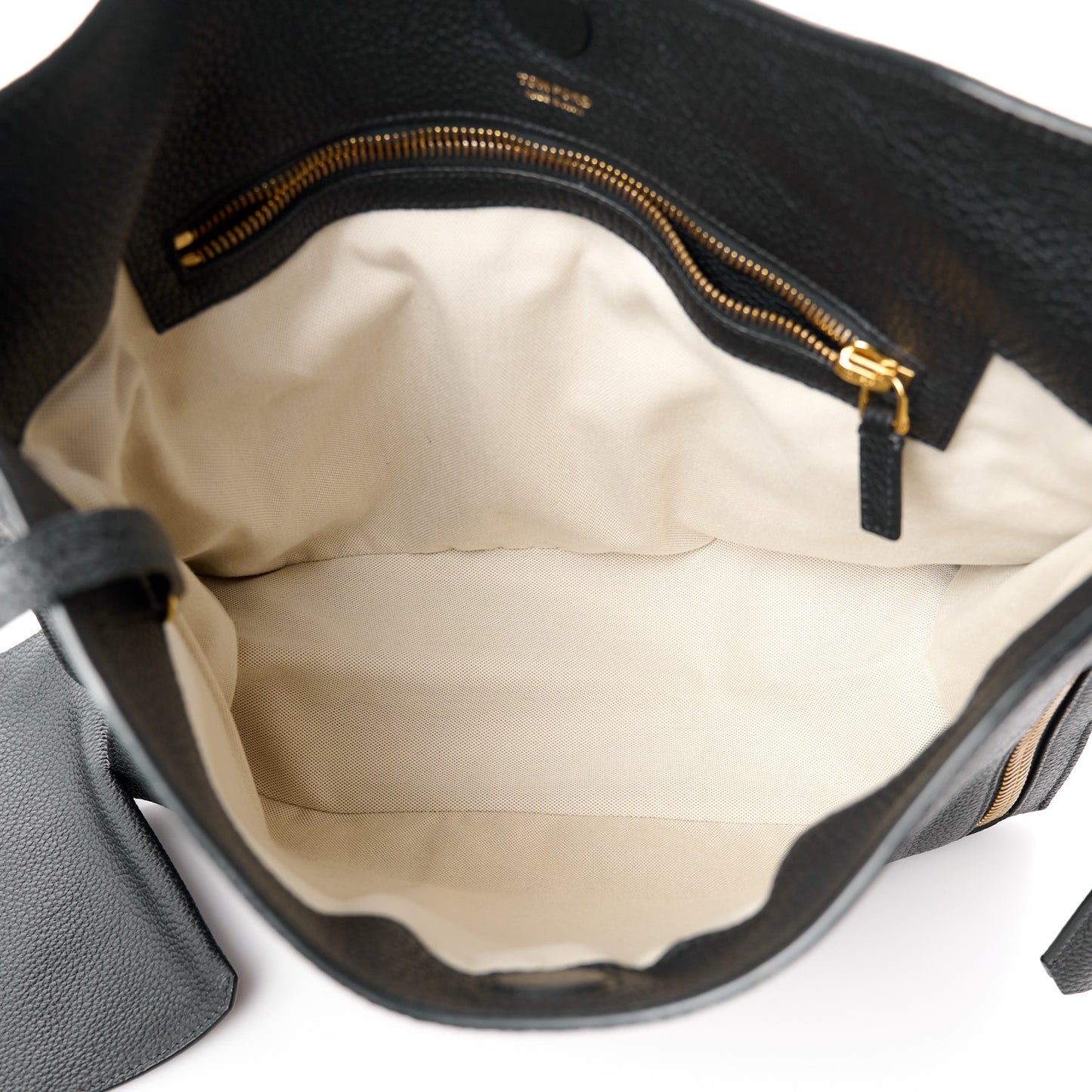 Pebbled Calfskin Small Alix Padlock Zip Hobo Bag Black