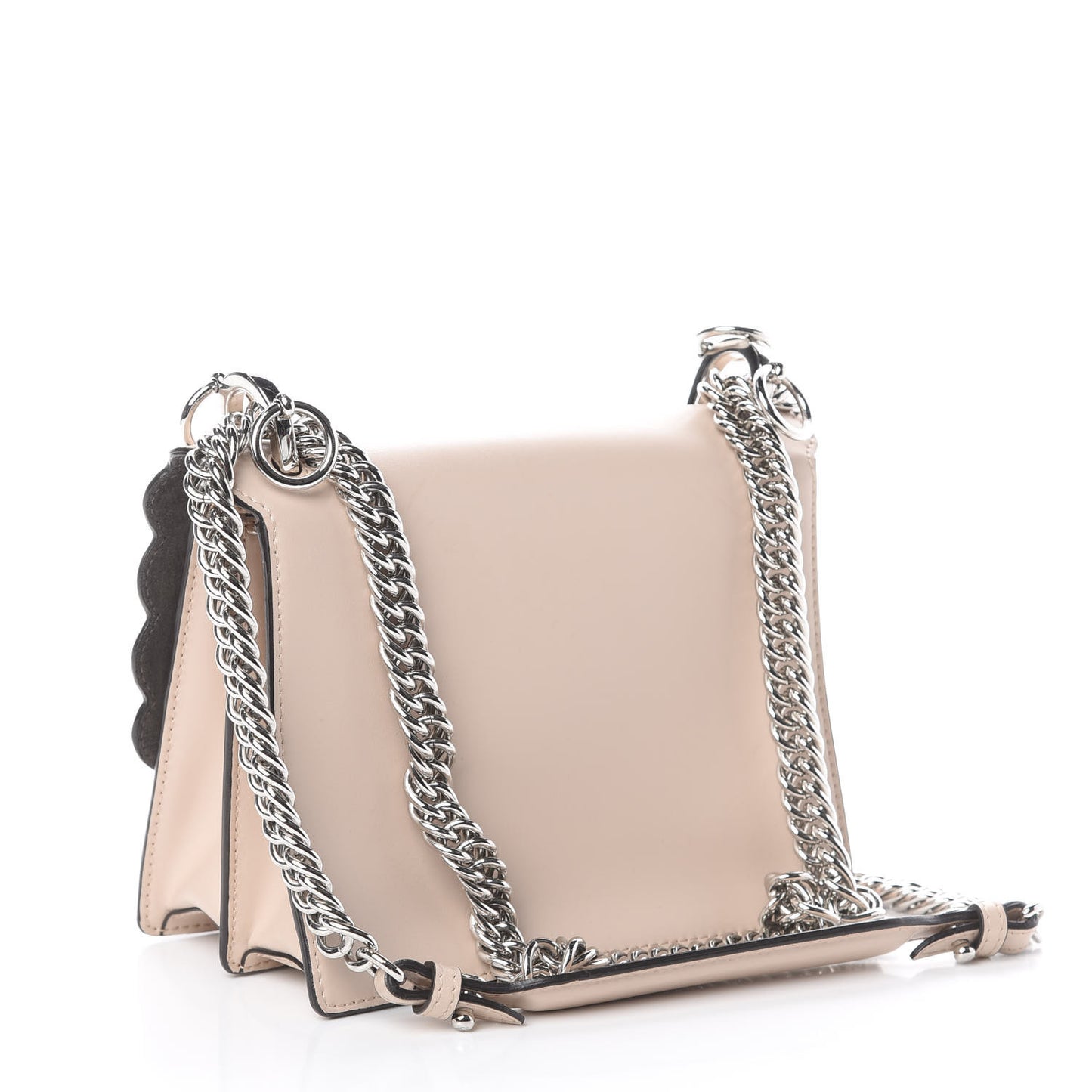 Vitello Liberty Scalloped Studded Flowers and Bows Small Kan I Shoulder Bag Plaster Multicolor