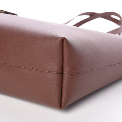 Saint Laurent Calfskin Large Shopping Tote Old Brandy 10 of 13