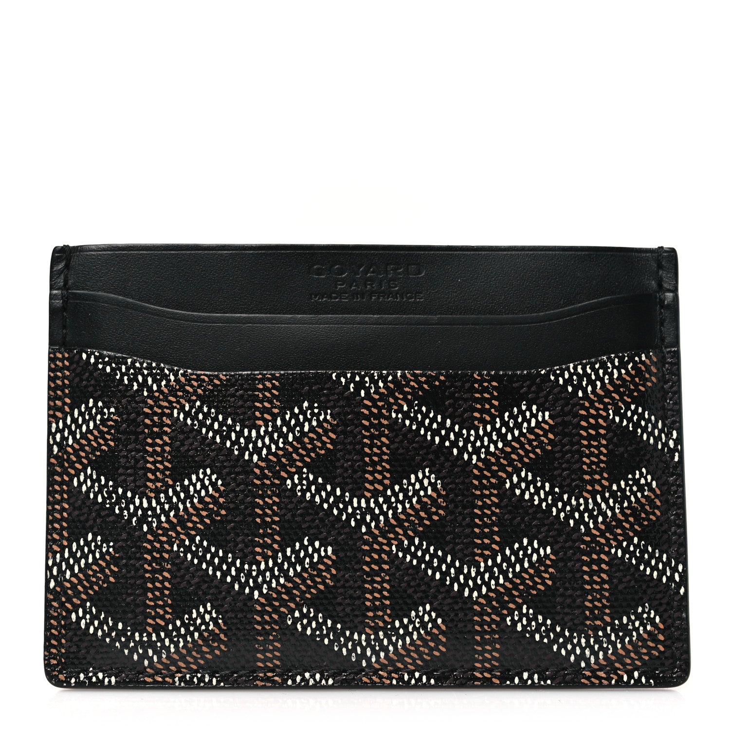 Goyard Goyardine Saint Sulpice Card Holder Black 1 of 8
