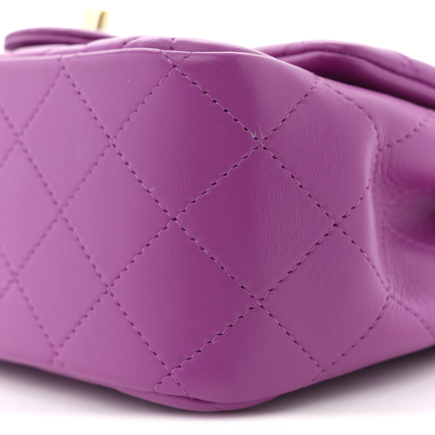 Chanel Lambskin Quilted Mini Square Flap Purple 10 of 10