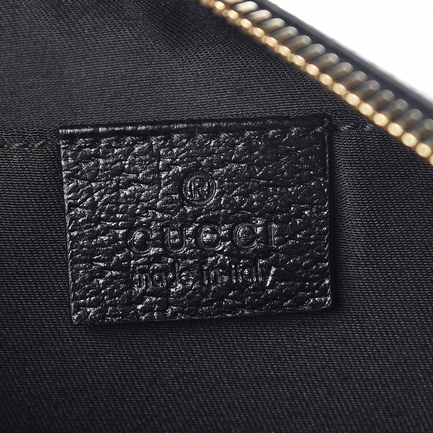 Gucci Monogram Bumble Bee Charm Pochette Black 7 of 8