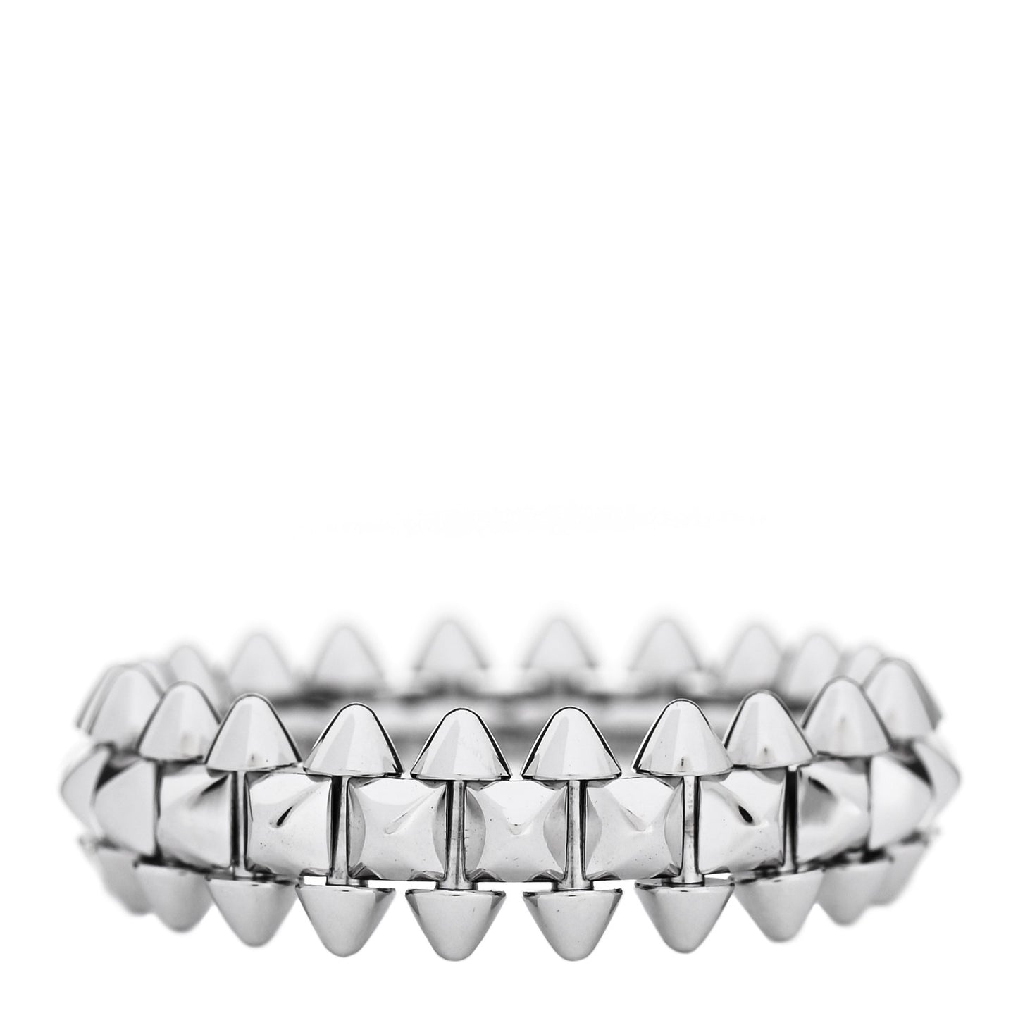 18K White Gold SM Clash De Cartier Ring 53 6.25