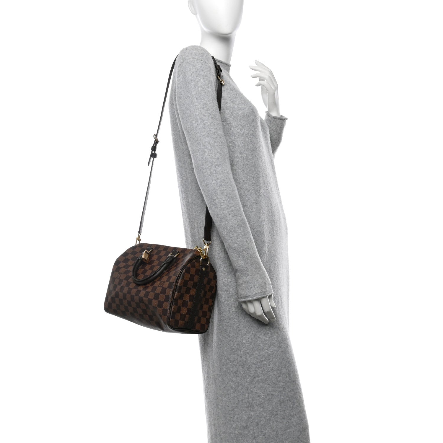 Louis Vuitton Damier Ebene Speedy Bandouliere 25 2 of 10