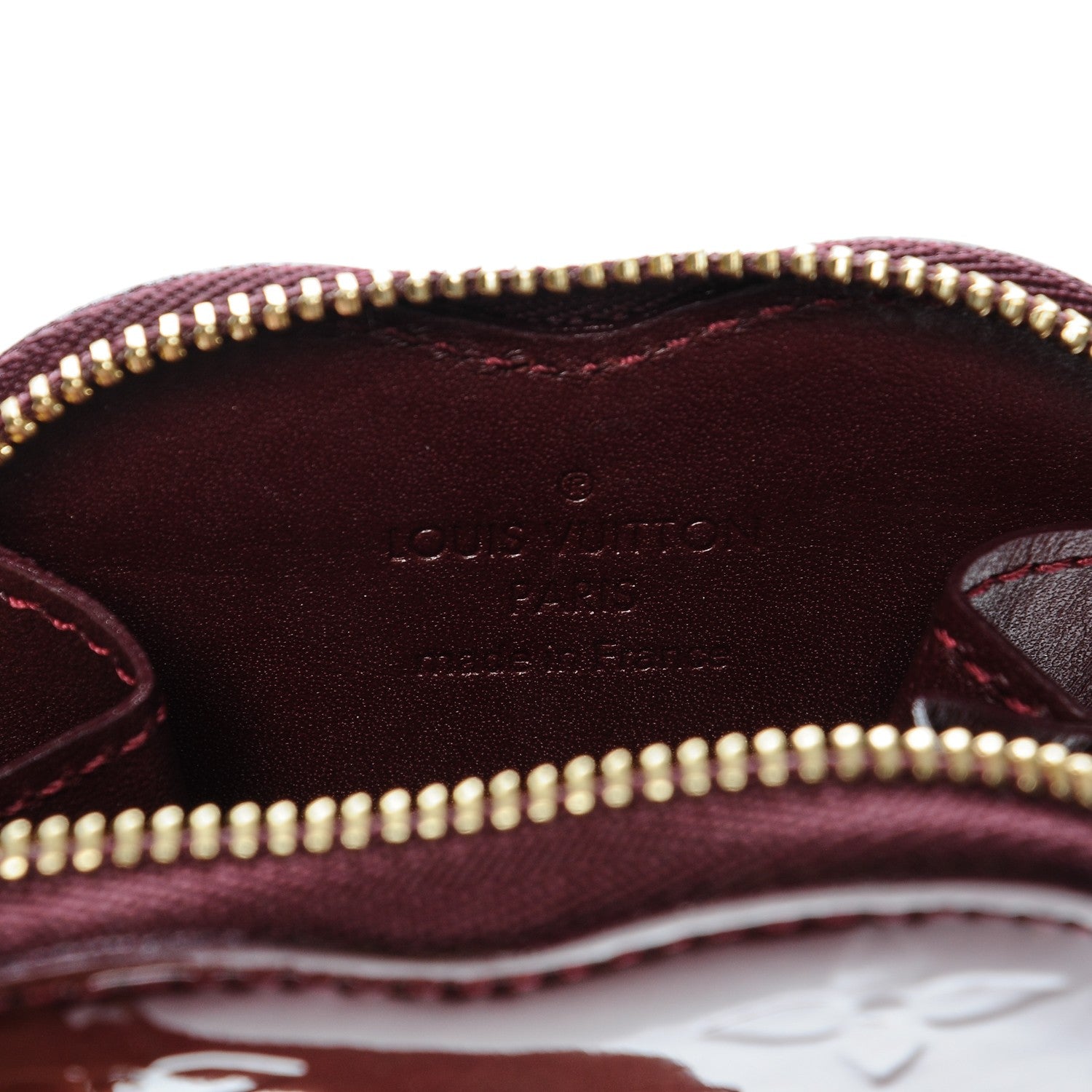 Louis Vuitton Vernis Heart Coin Purse Rouge Fauviste 6 of 6