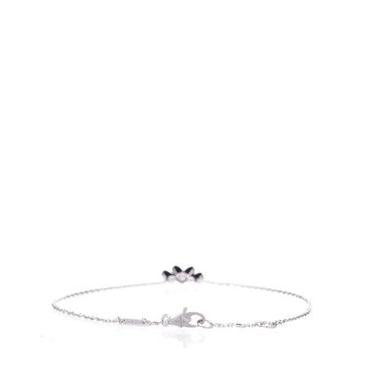 Van Cleef & Arpels 18K White Gold Diamond Mini Frivole Bracelet 3 of 7