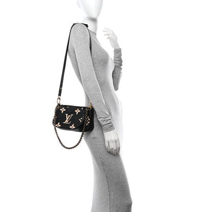 Louis Vuitton Empreinte Monogram Giant Multi Pochette Accessories Black Beige 2 of 10