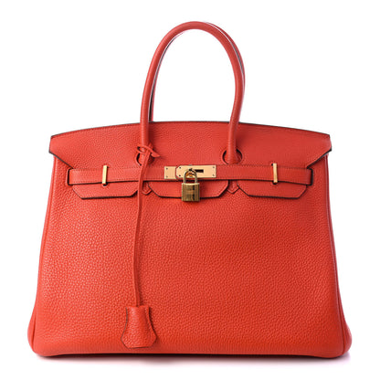 Hermes Togo Birkin 35 Capucine 1 of 16