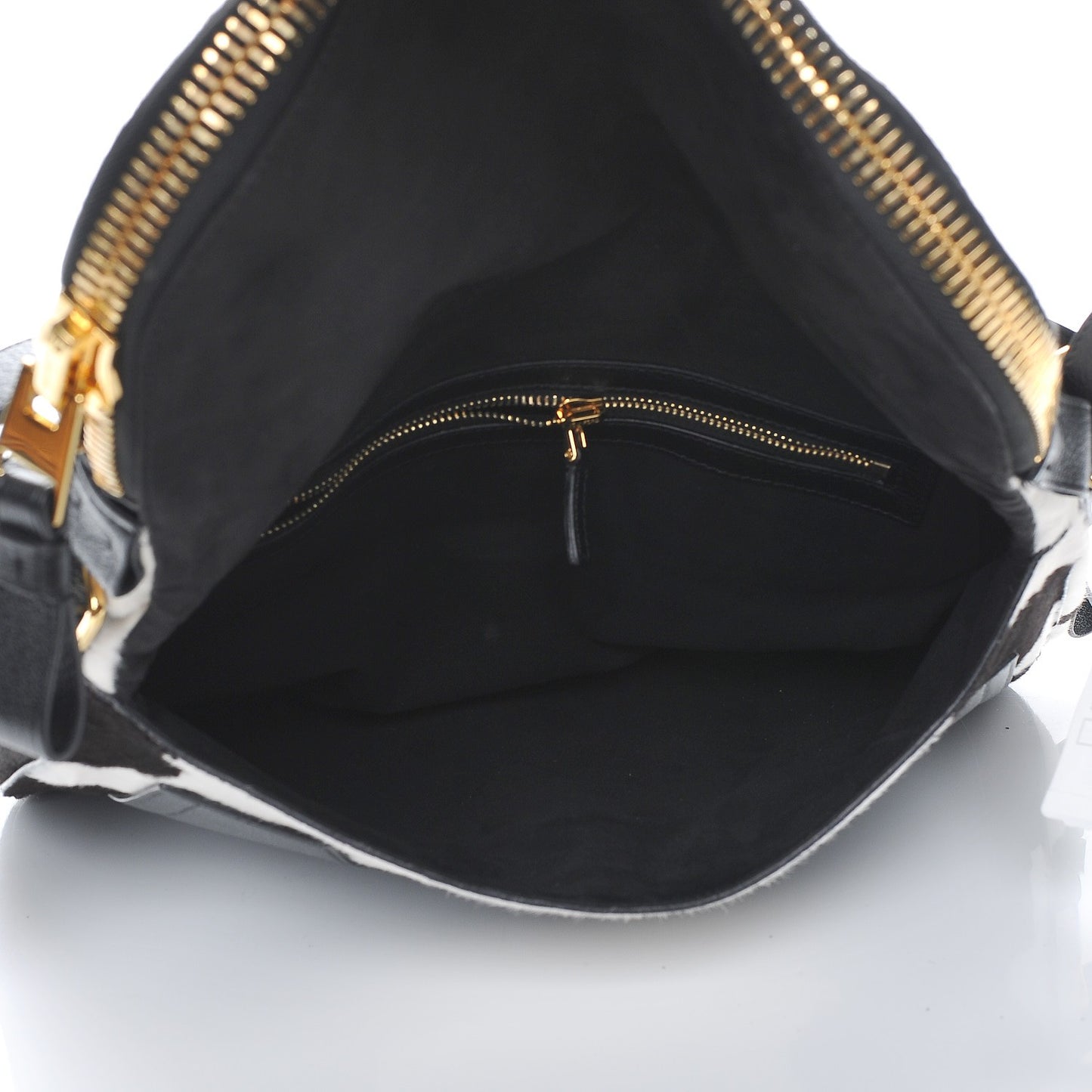Calfskin Calf Hair Large Jennifer Brown White