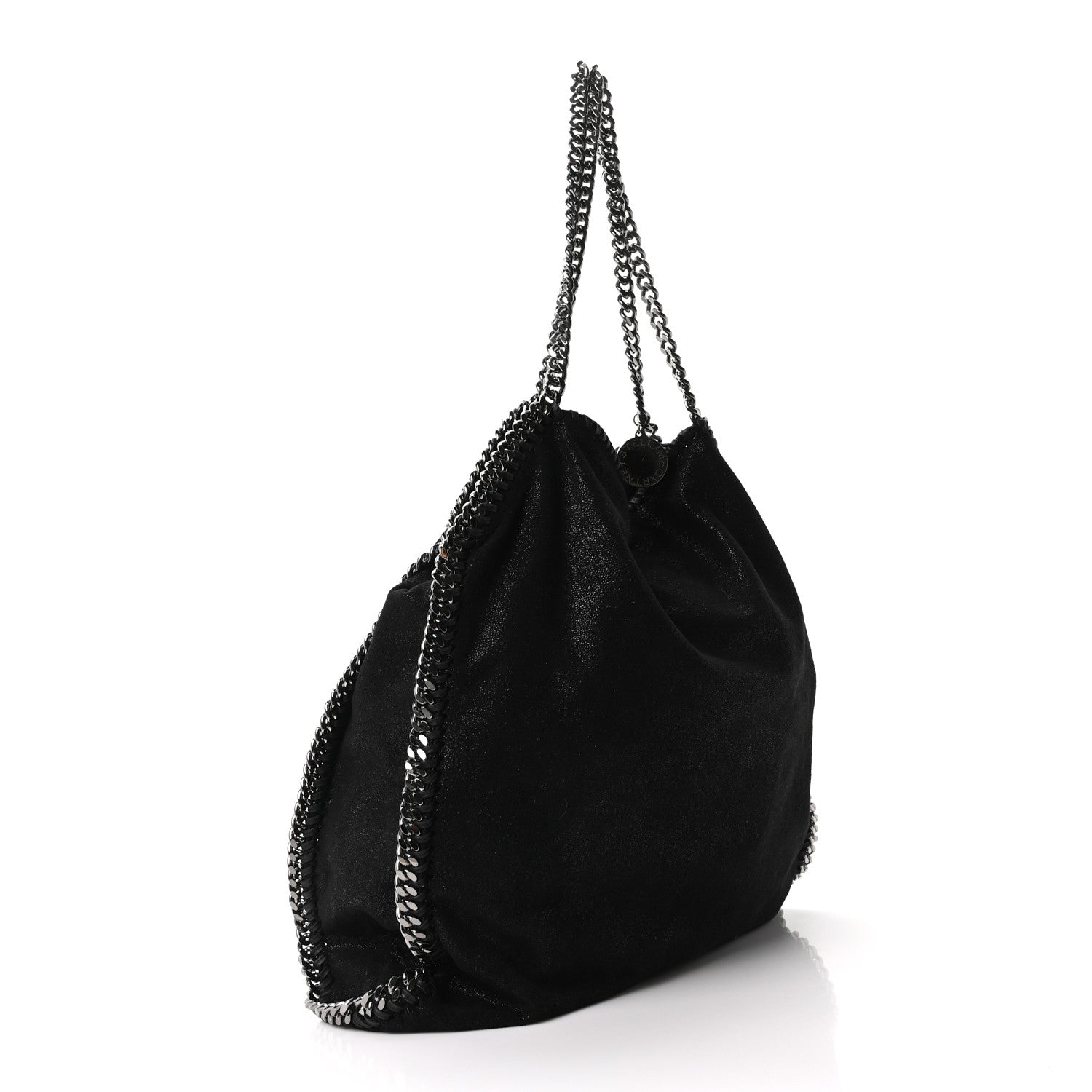 Stella McCartney Shaggy Deer Big Falabella Tote Black 4 of 10
