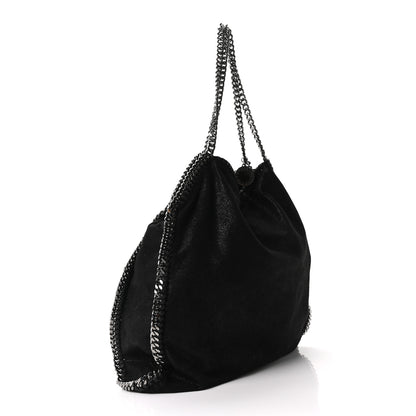 Stella McCartney Shaggy Deer Big Falabella Tote Black 4 of 10