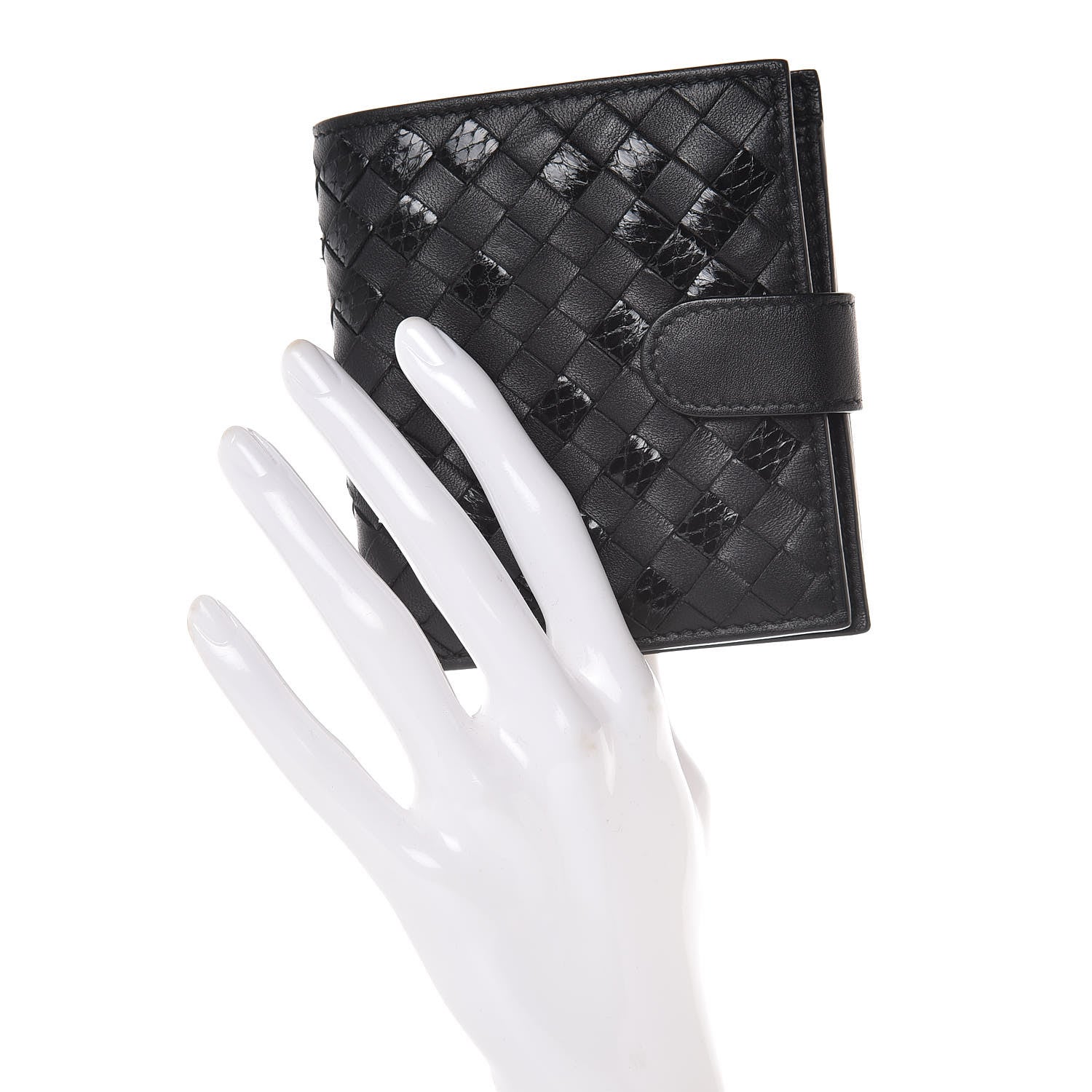 Bottega Veneta Nappa Ayers Intrecciato Mini Wallet Black 2 of 9