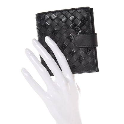 Bottega Veneta Nappa Ayers Intrecciato Mini Wallet Black 2 of 9