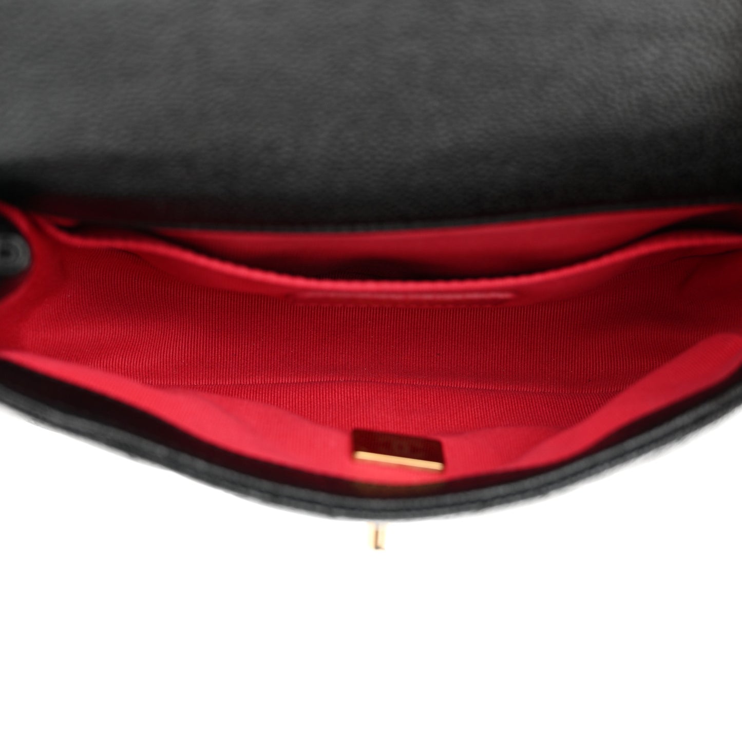 Shiny Caviar Quilted Chain Melody Waist Belt Bag Black