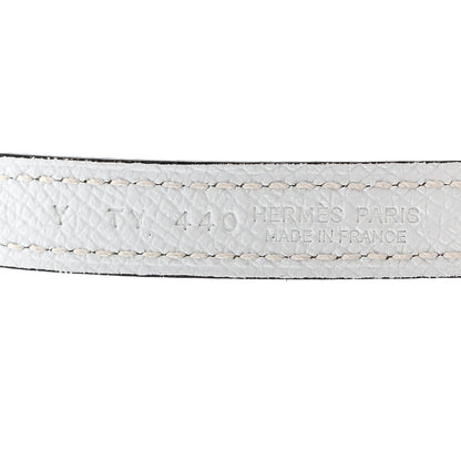 Hermes Swift Epsom 13mm H Kelly Belt 80 Jaune Poussin White 5 of 8