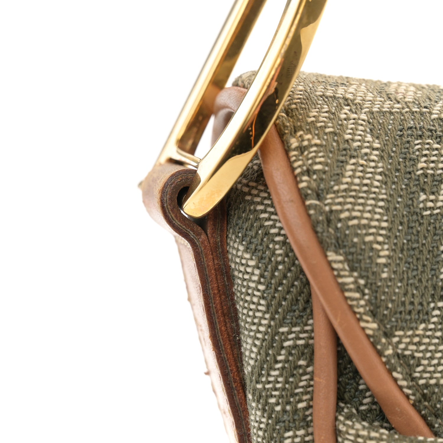 Christian Dior Monogram Saddle Bag Green 12 of 12