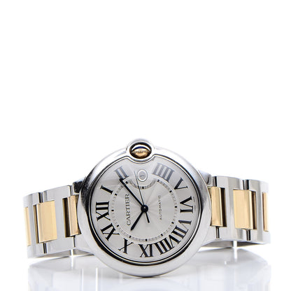 Cartier Stainless Steel 18K Yellow Gold 42mm Ballon Bleu De Automatic Watch 3 of 7