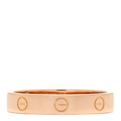 Cartier 18K Pink Gold 3.5mm LOVE Wedding Band Ring 60 9 3 of 4