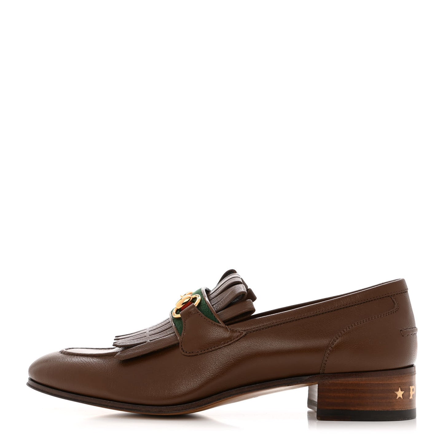 Calfskin Web Horsebit Loafers 40.5 Brown Sugar