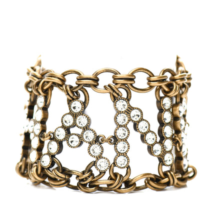 Chanel Crystal City of Lights Chain Bracelet Gold 1 of 4