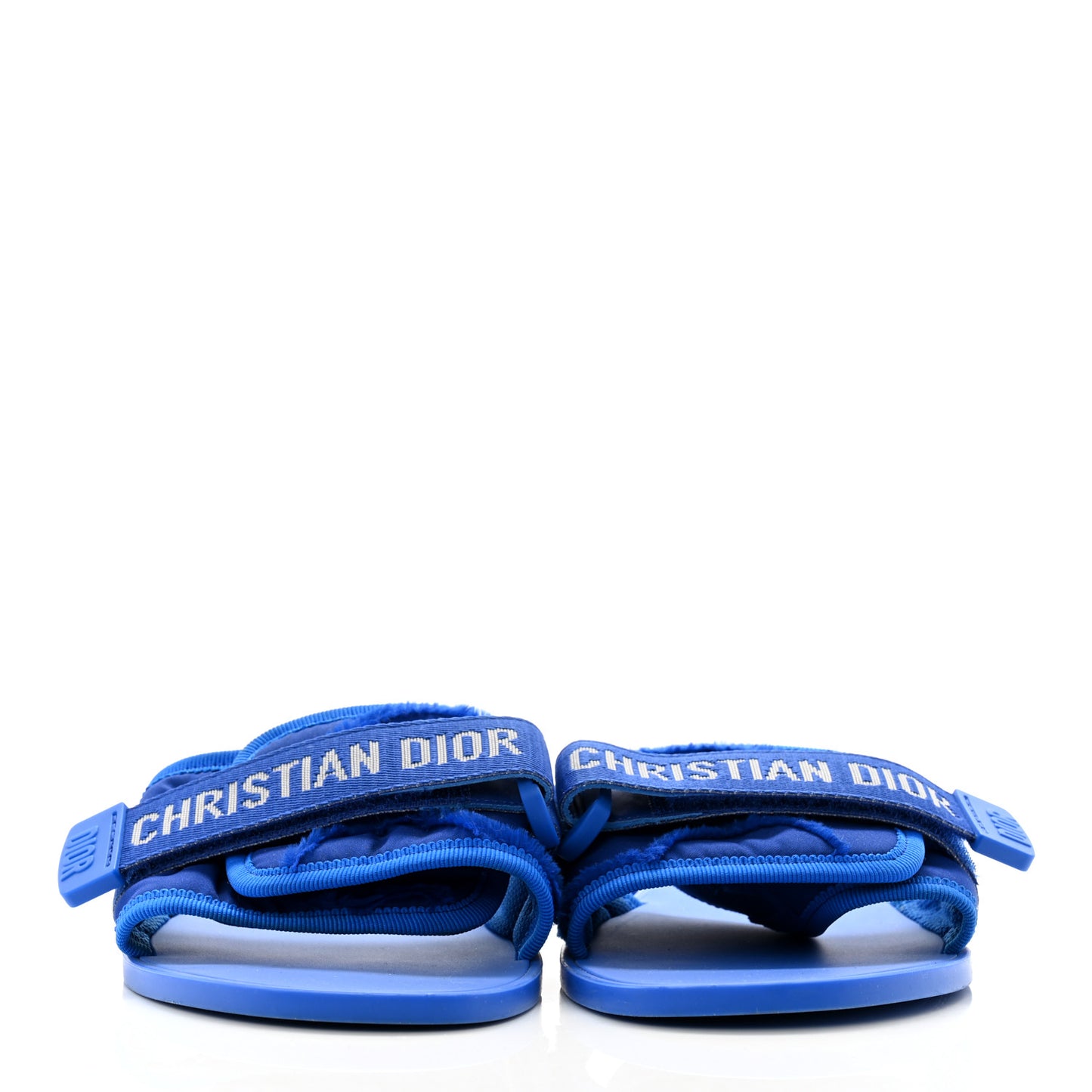Technical Stretch Fabric Camouflage Dio(r)evolution Slide Sandals 40 Deep Blue