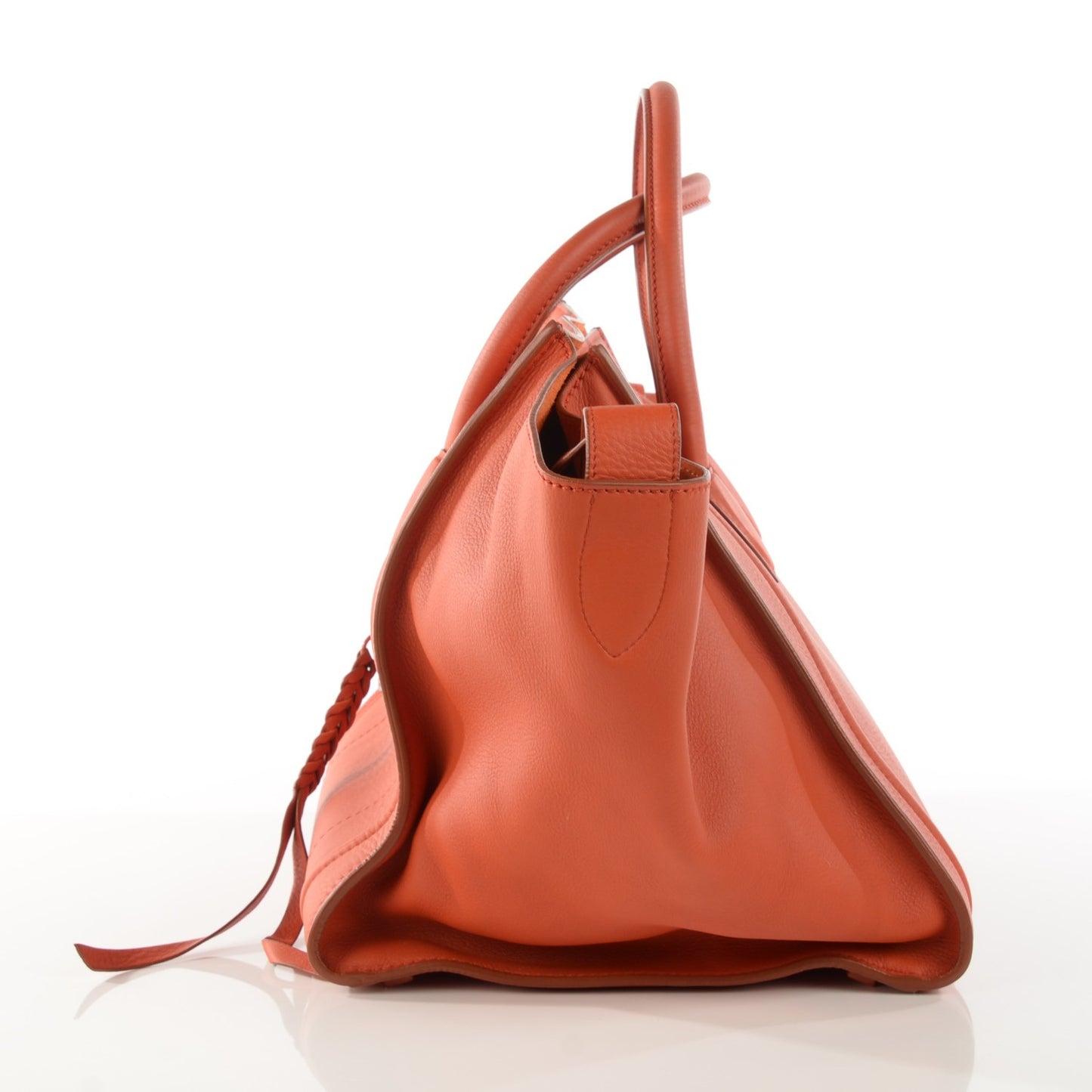 Supple Calfskin Medium Phantom Luggage Orange