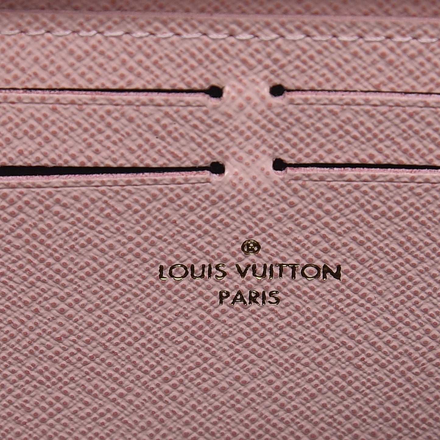 Monogram Clemence Wallet Rose Ballerine