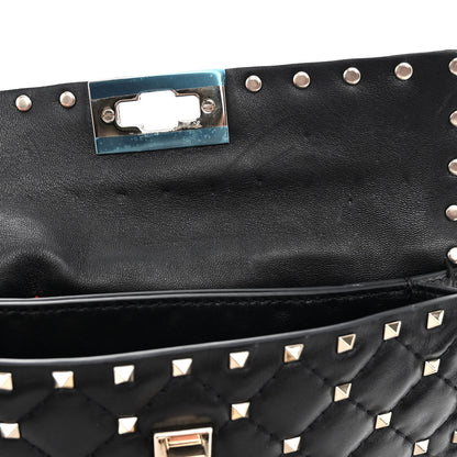Valentino Garavani Lambskin Rockstud Spike Crossbody Bag Black 10 of 11