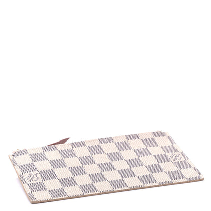 Louis Vuitton Damier Azur Felicie Chain Wallet Zippered Insert Rose Ballerine 3 of 4
