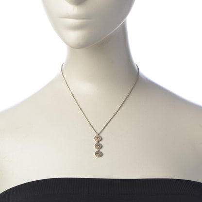 Tiffany Sterling Silver 1837 Triple Circle Drop Pendant Necklace 2 of 7