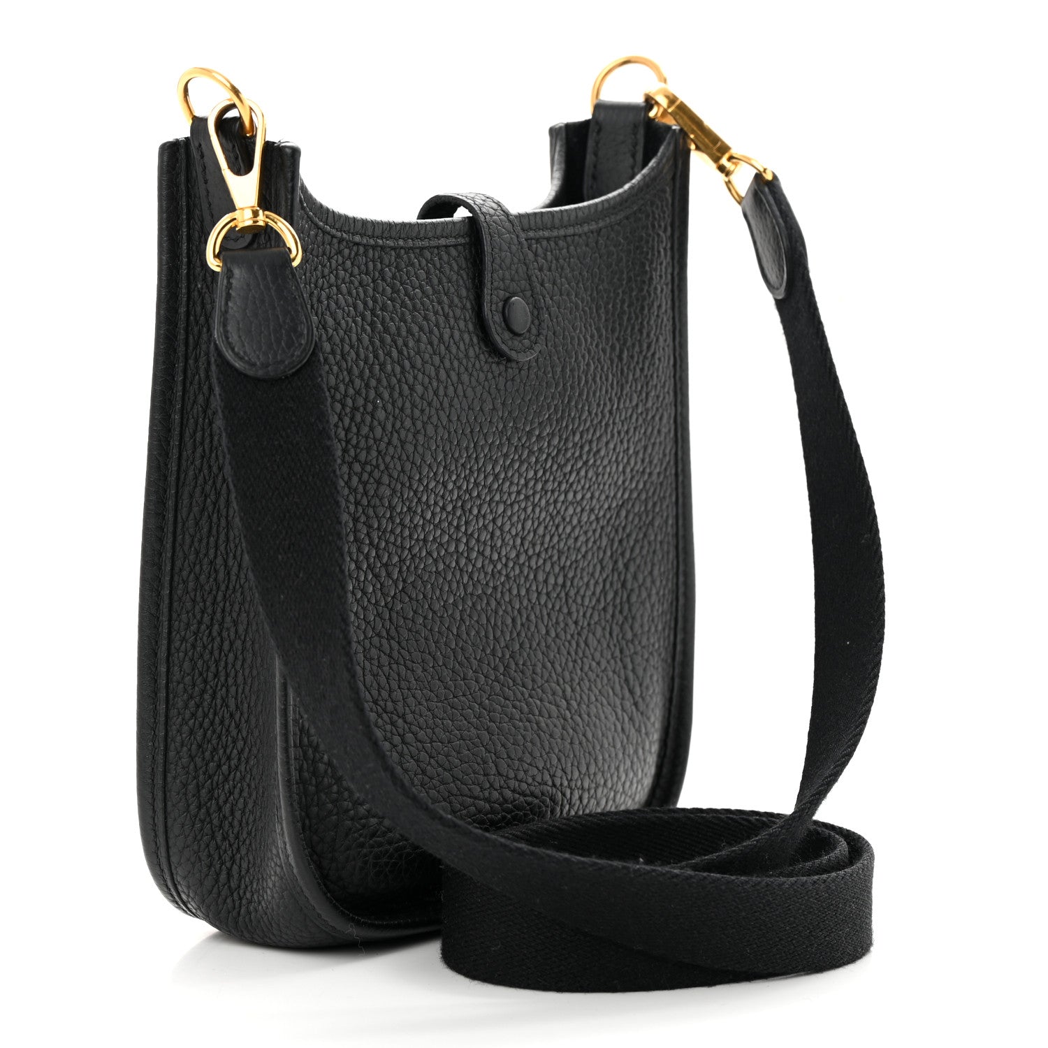 Hermes Taurillon Clemence Evelyne TPM Black 3 of 11