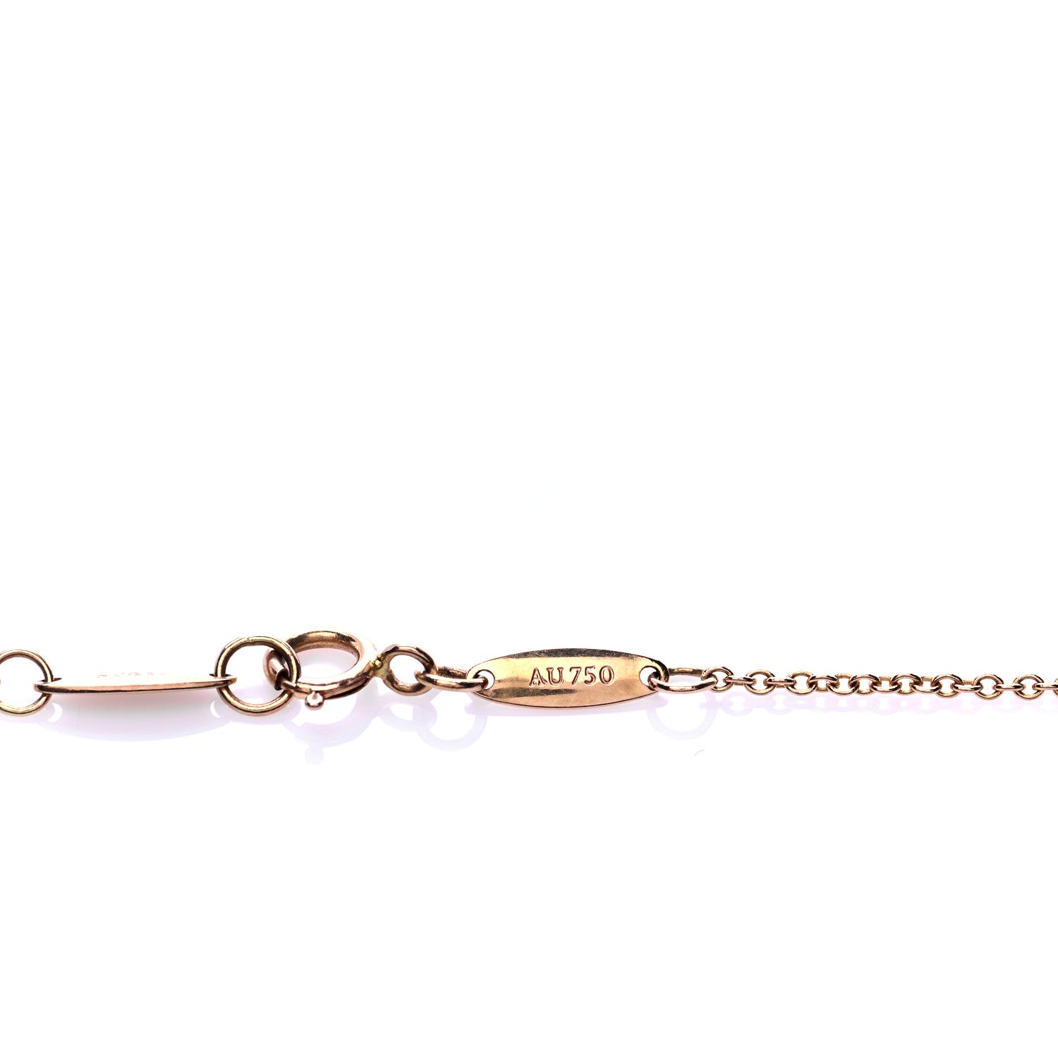 Tiffany 18K Rose Gold 16mm Elsa Peretti Open Heart Pendant Necklace 6 of 7