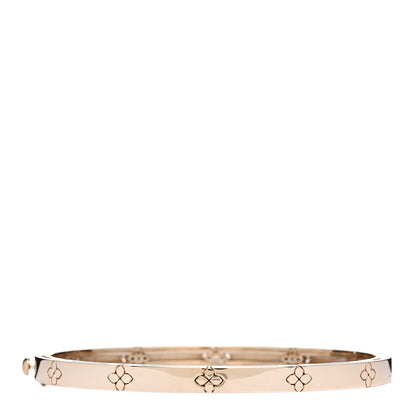 Roberto Coin 18K Rose Gold Diamond Narrow Love in Verona Bangle Bracelet 2 of 3