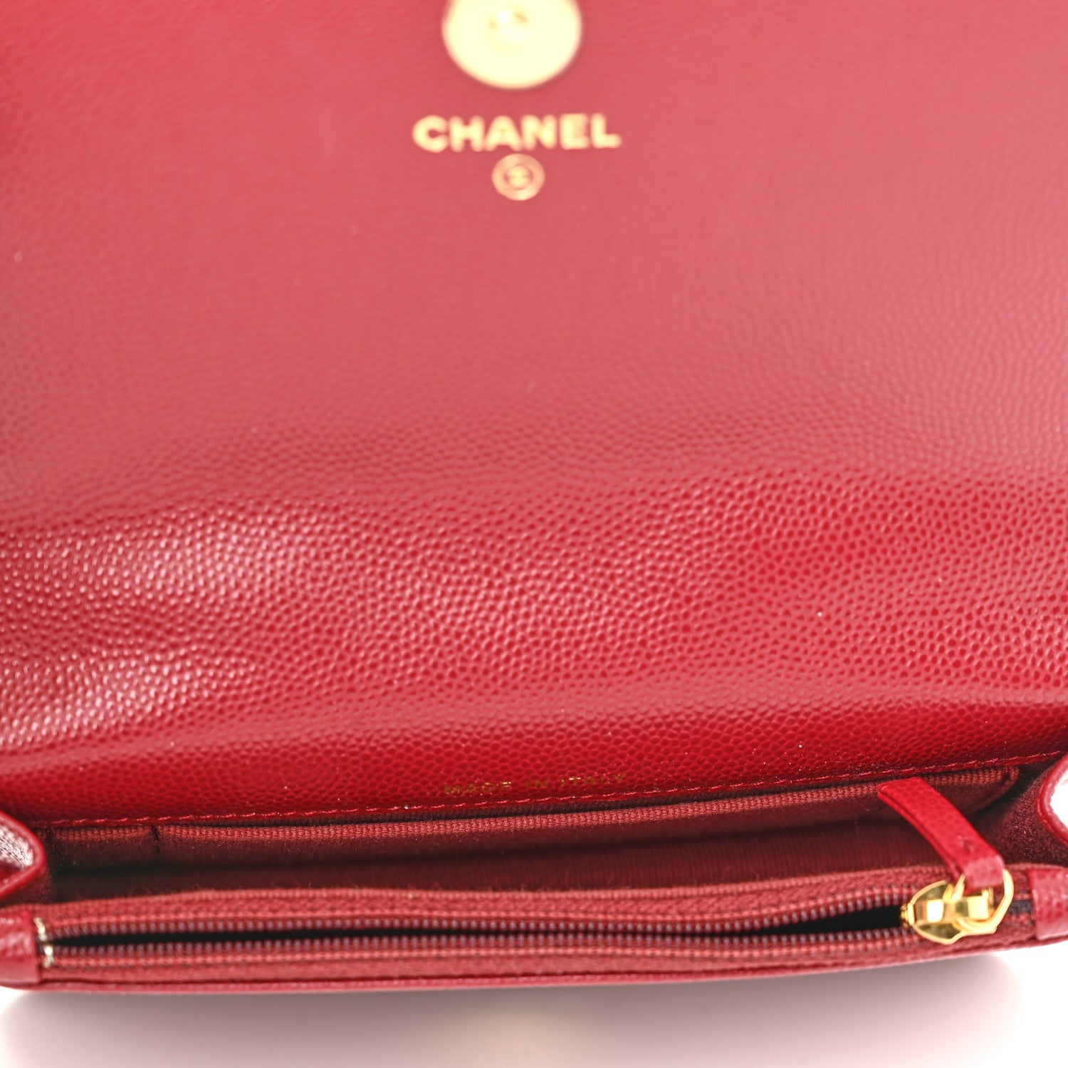 Chanel Caviar Quilted Pocket Twins Clutch With Chain Burgundy 5 of 12