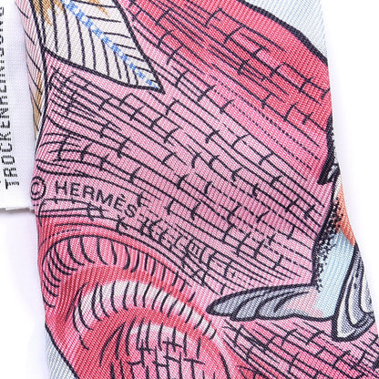 Hermes Silk Tree Of Song Twilly Bleu Pale Rose Blue Jean 4 of 4