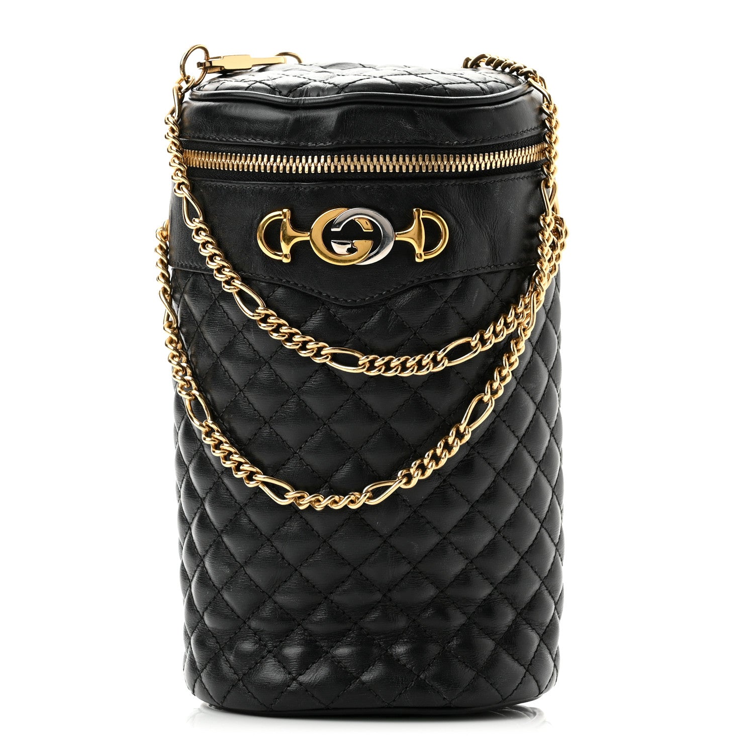 Gucci Calfskin Trapuntata Zumi Belt Bag Black 1 of 10