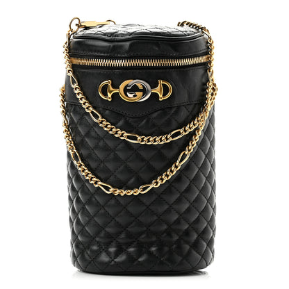 Gucci Calfskin Trapuntata Zumi Belt Bag Black 1 of 10