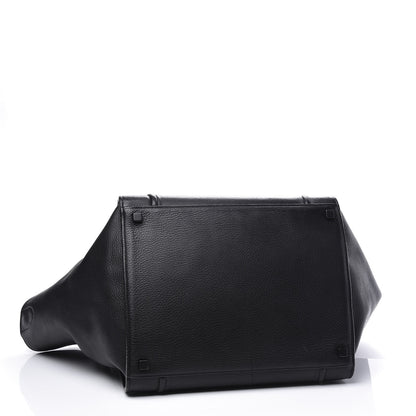 Celine Supple Calfskin Medium Phantom Luggage Black 3 of 9