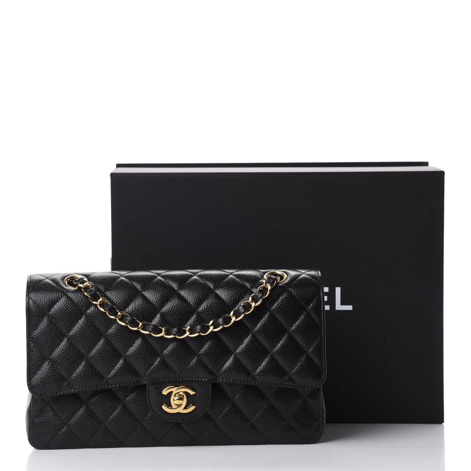 Chanel Caviar Quilted Medium Double Flap Black 11 of 11