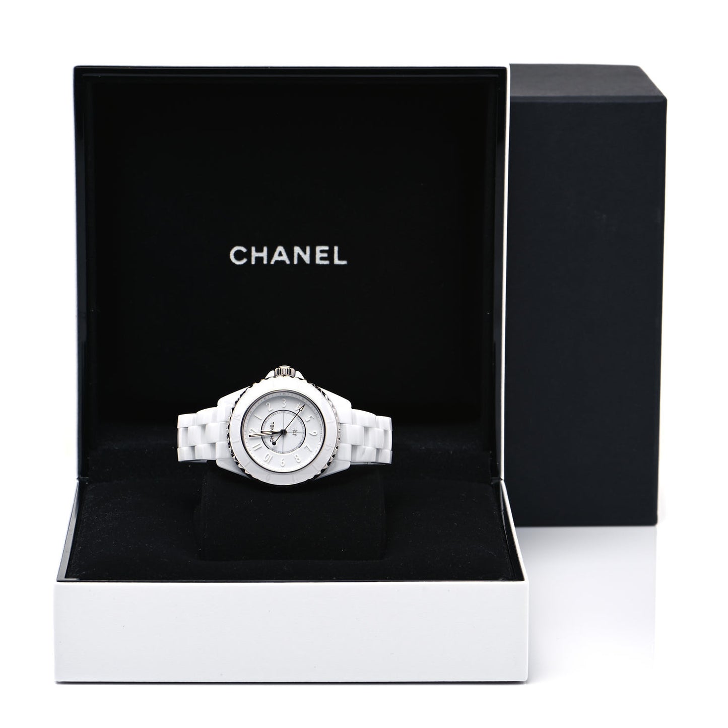 Stainless Steel Ceramic 33mm J12 Quartz Watch White