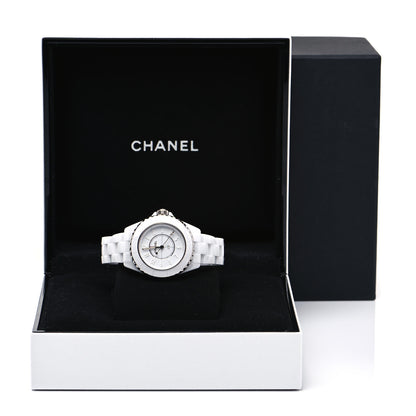 Chanel Stainless Steel Ceramic 33mm J12 Quartz Watch White 5 of 5