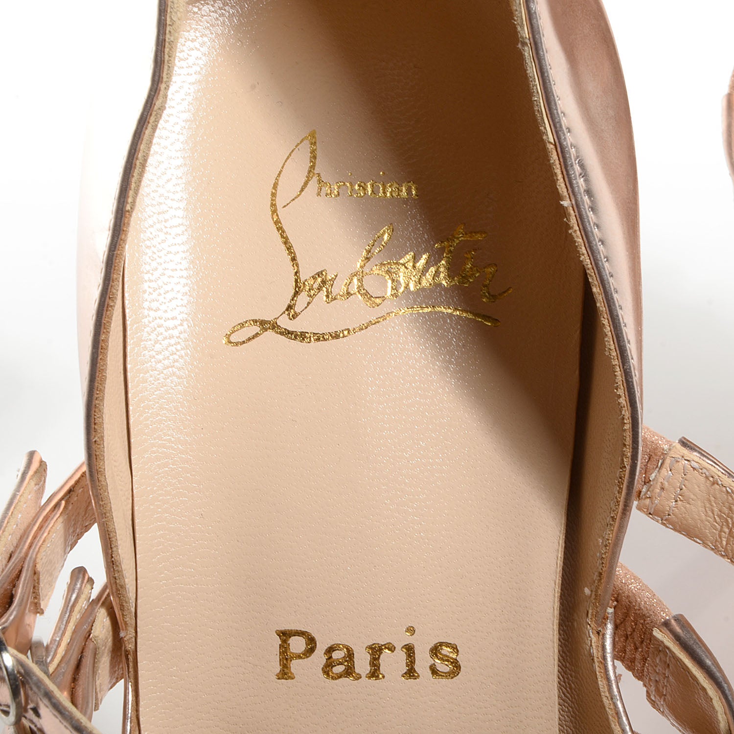 Christian Louboutin Patent Leather Spiked Rodarte 160 Pumps 40 Rose Gold 6 of 6