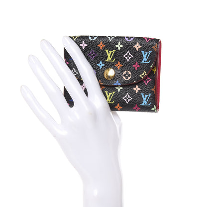 Louis Vuitton Monogram Multicolor Business Card Holder Black Grenade 2 of 8