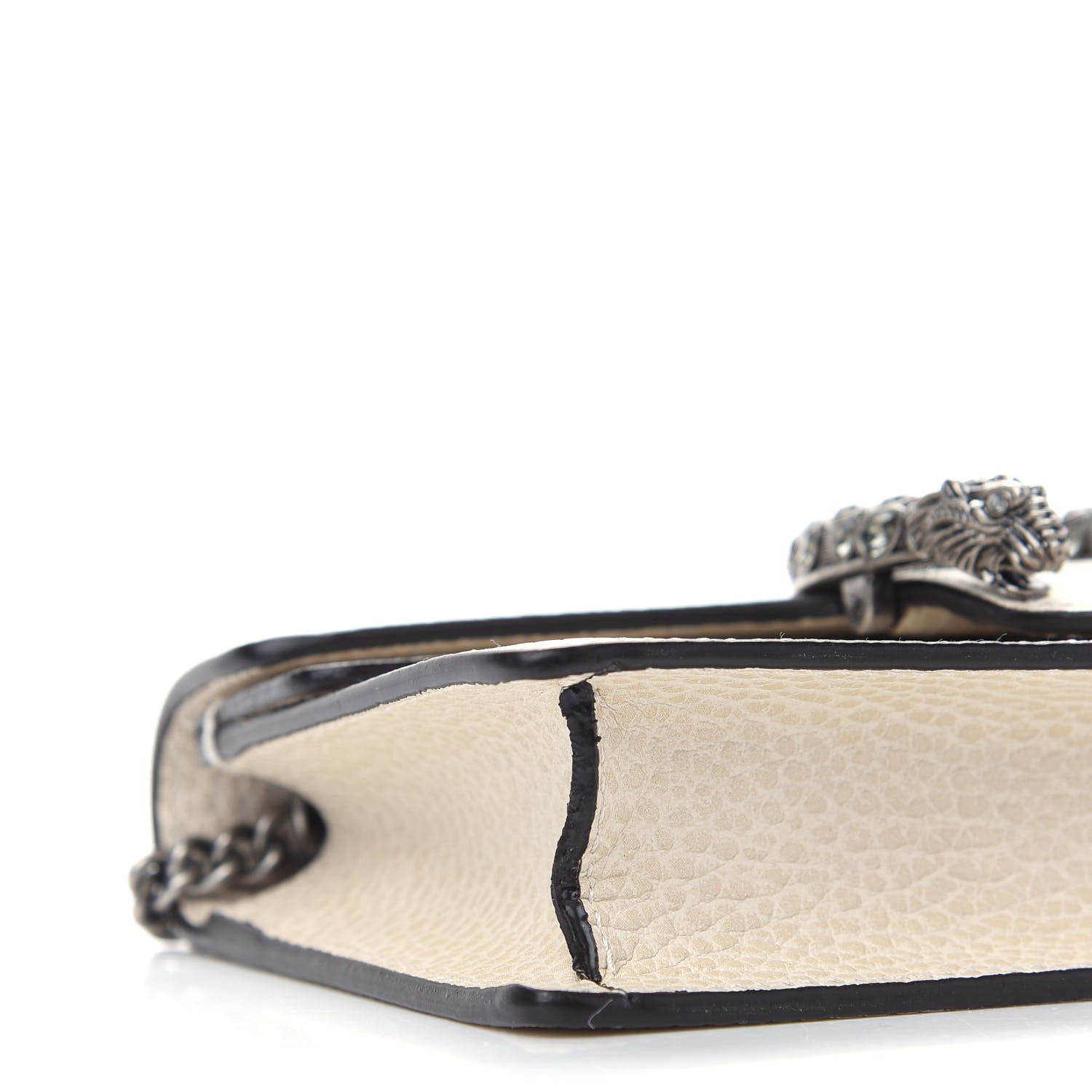 Gucci Dollar Calfskin Crystal Super Mini Dionysus Shoulder Bag Mystic White Black Diamond 7 of 9